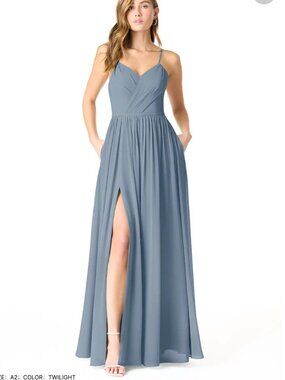 AZAZIE - CORA w/ Pockets - Twilight Color - Bridesmaid Dress - CUSTOM SIZE